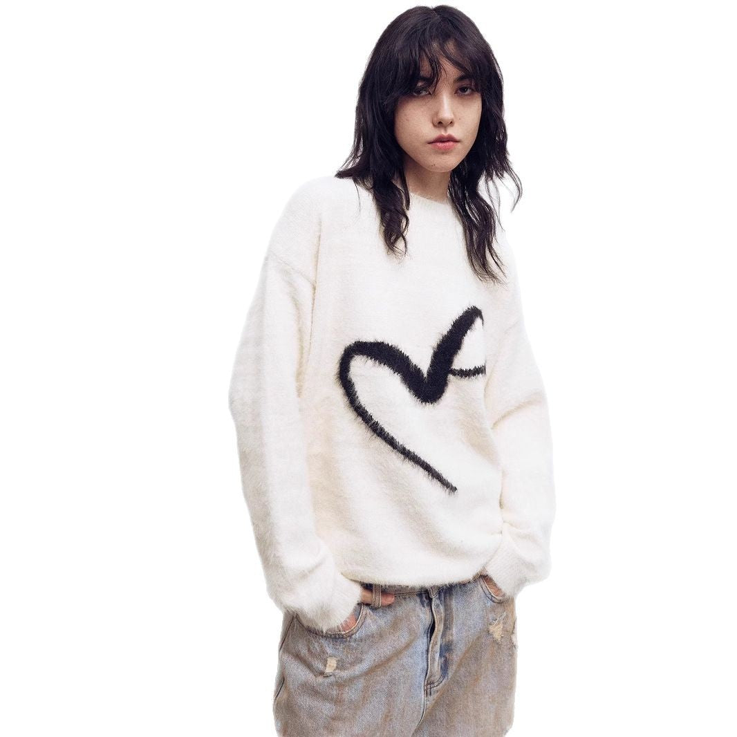 MOHAIR TOUCH LOGO SWEATER(モヘアタッチロゴセーター)