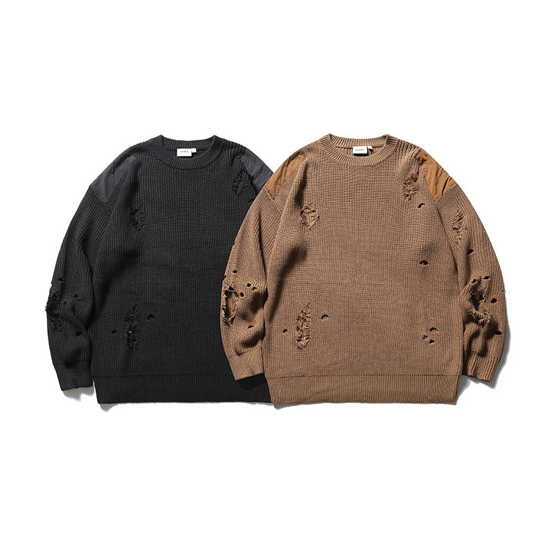 DAMAGED PATCHWORK KNIT(ダメージパッチワークニット)