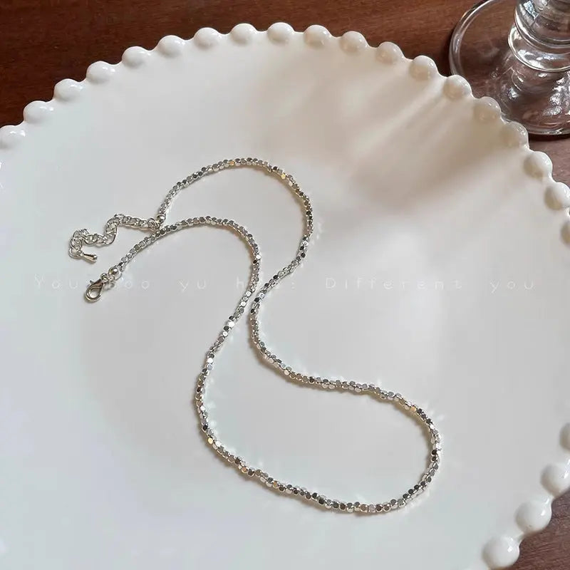 MINIMAL SILVER CHAIN NECKLACE- Silver925 ネックレス Mira Gemini
