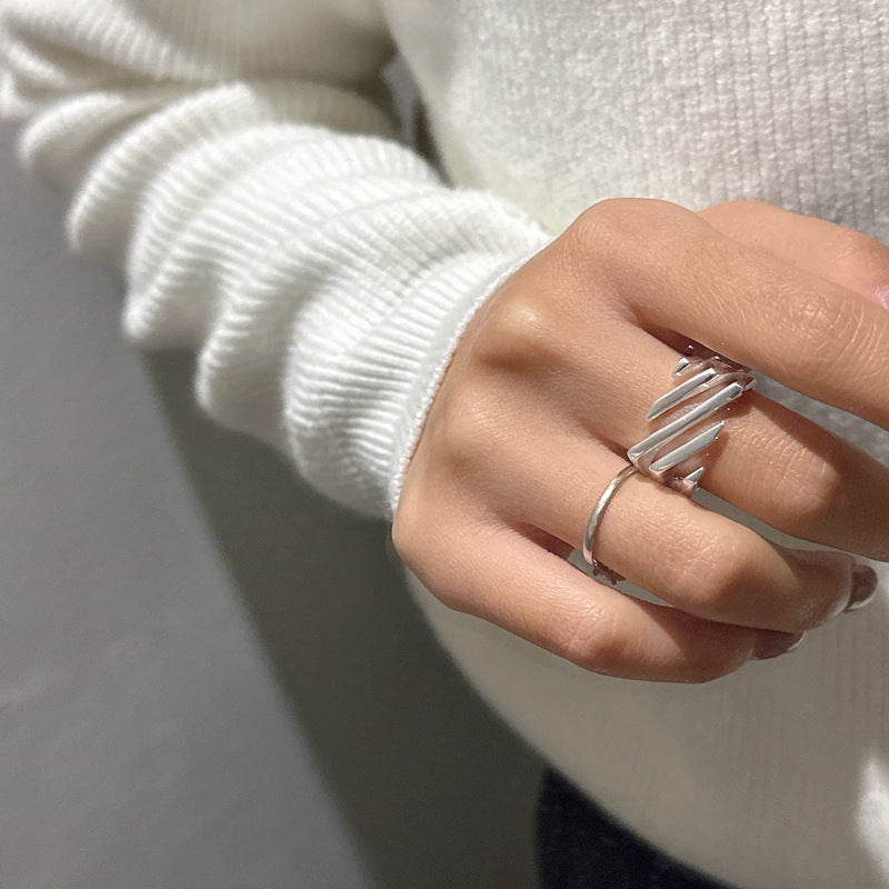TWILL SQUARE SILVER925 RING-ツイル スクエア シルバー925 リング Mira Gemini