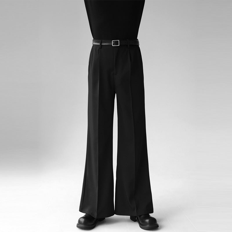 WIDE LEG BLACK SLACKS(ワイドレッグ ブラックスラックス)|メンズ