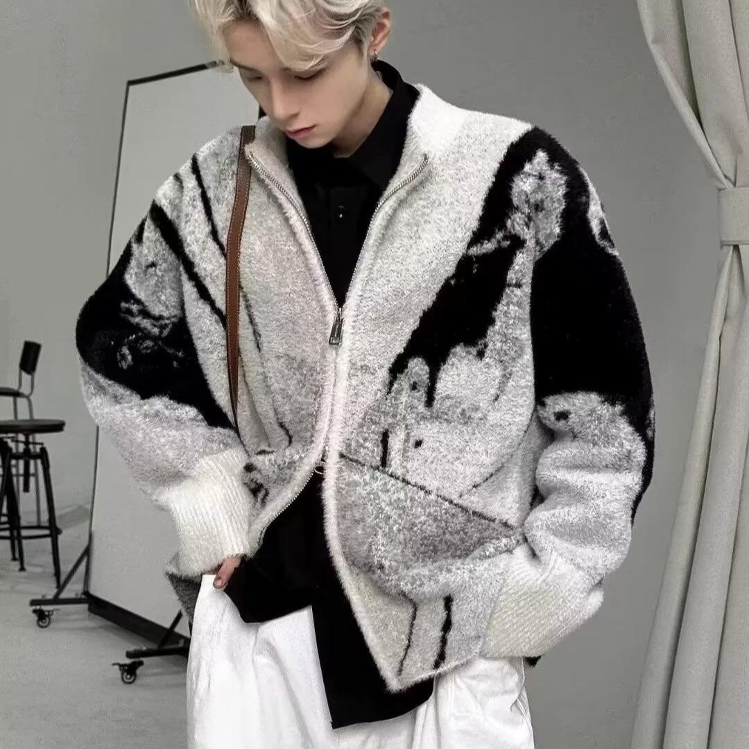 GRAPHIC STAND CARDIGAN(グラフィックスタンドカーディガン)