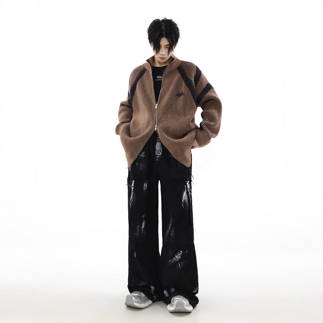 C91 RIBBED ZIP KNIT(リブジップニット)