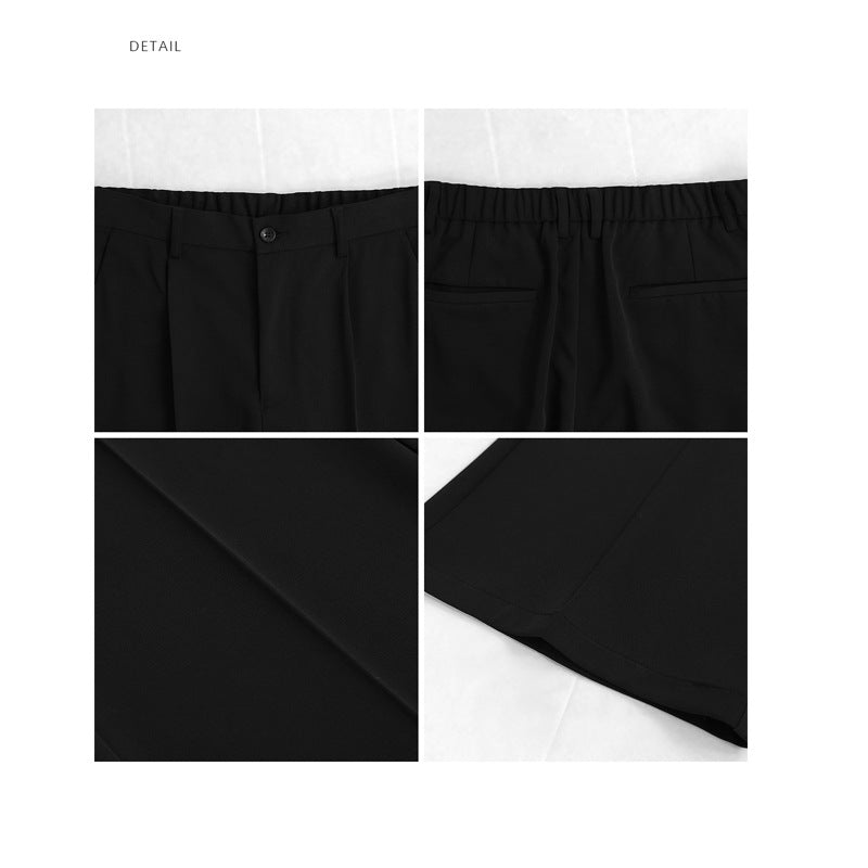 WIDE LEG BLACK SLACKS(ワイドレッグ ブラックスラックス)|メンズ