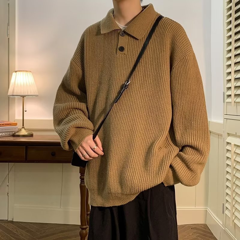 BOXY COLLAR KNIT(ボクシーカラーニット)