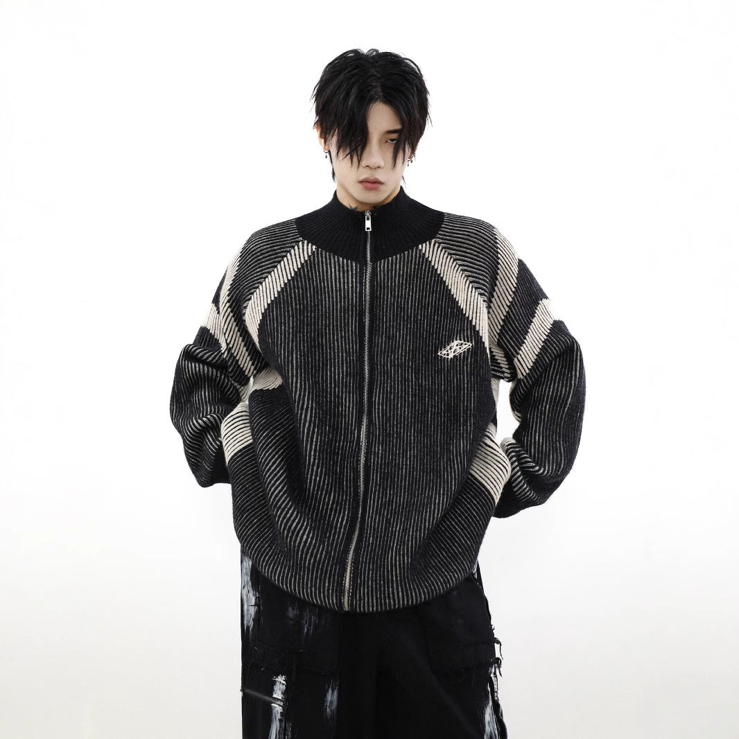 C91 RIBBED ZIP KNIT(リブジップニット)