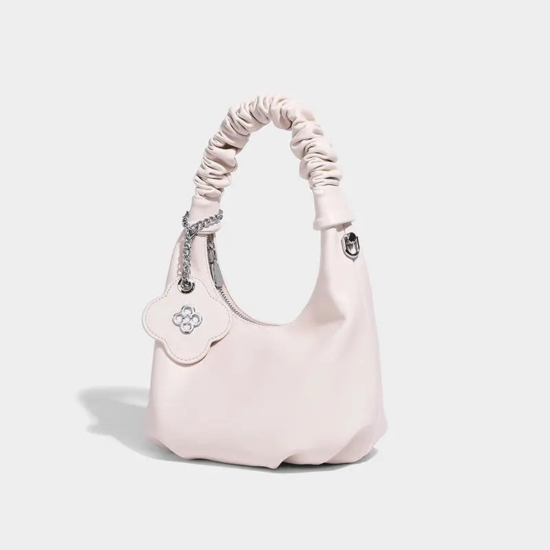 RUCHED SHOULDER FASHION BAGS-ルーシュド ショルダーファッションバッグ - Mira Gemini