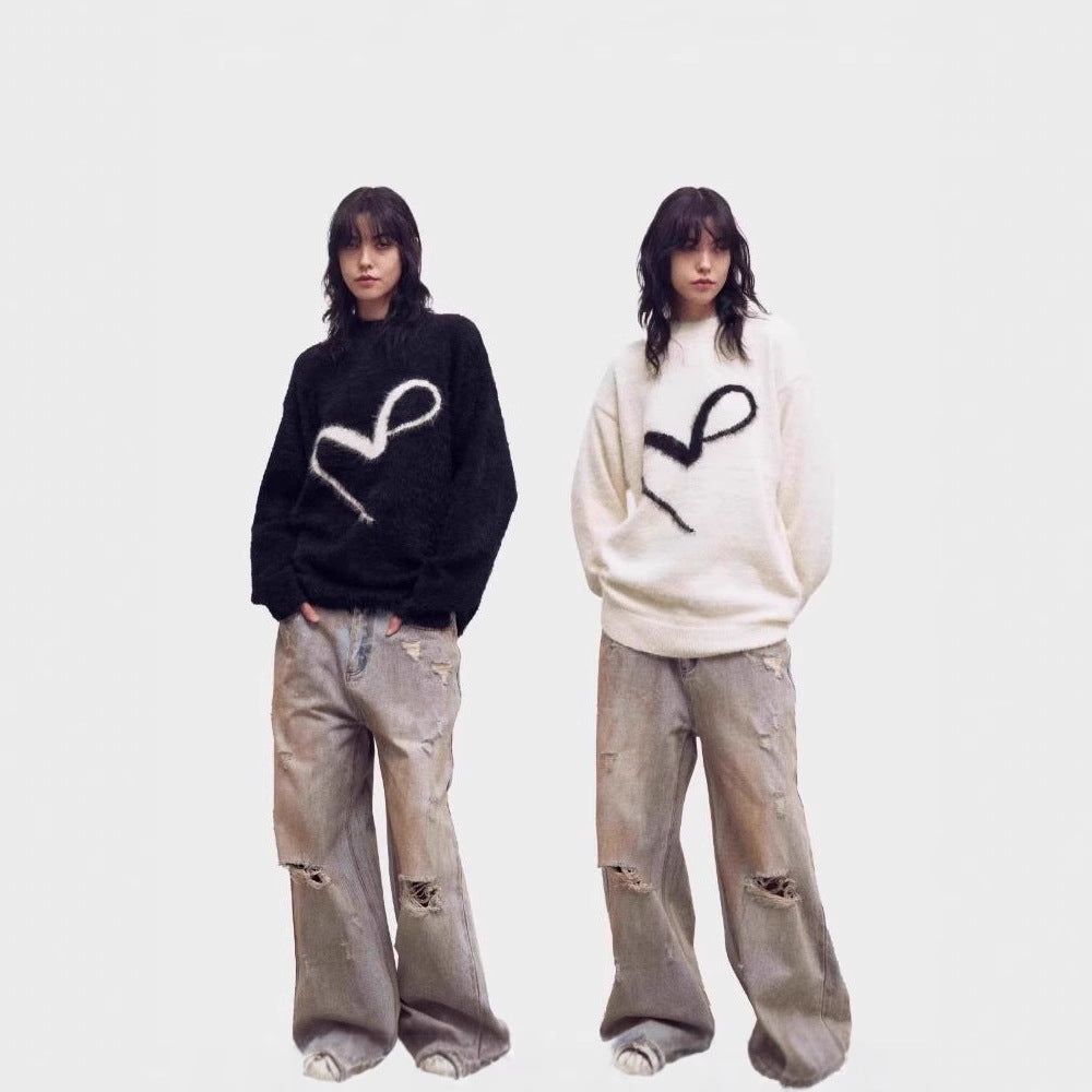 MOHAIR TOUCH LOGO SWEATER(モヘアタッチロゴセーター)
