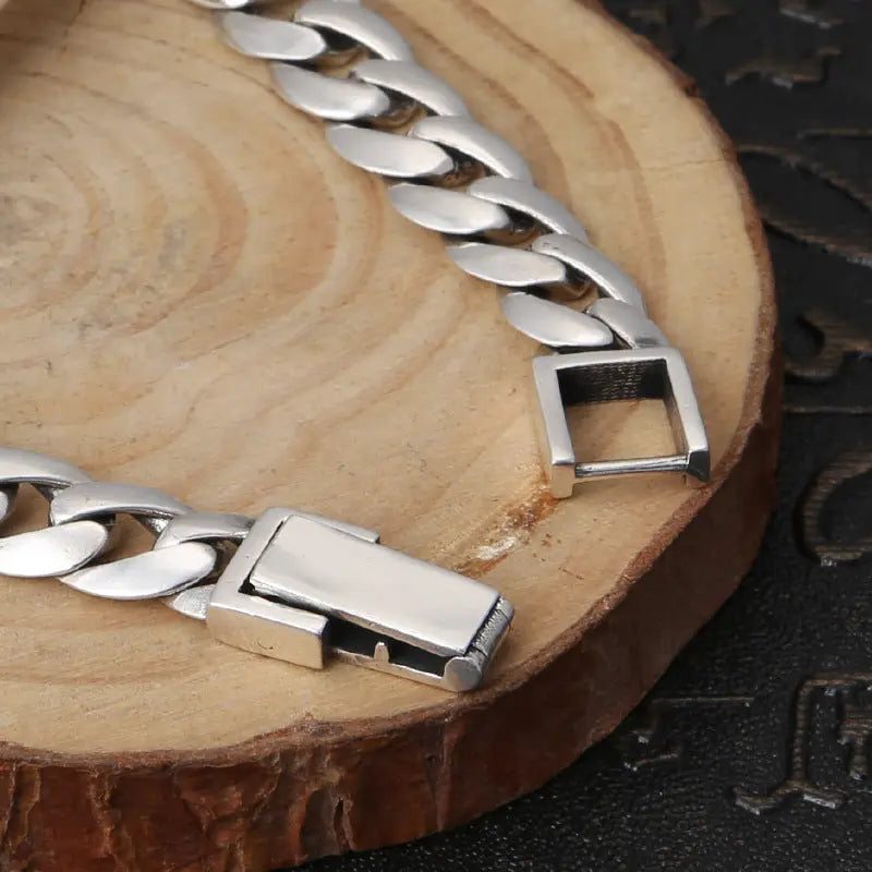 HEAVY LINK SILVER BRACELET Mira Gemini
