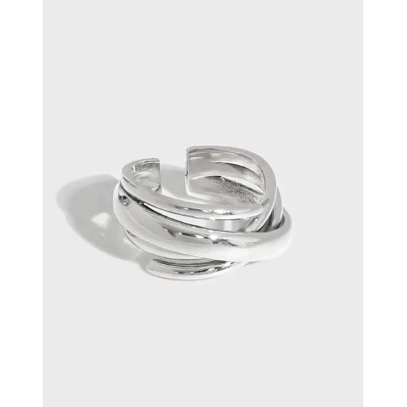 TWISTED WAVE RING Mira Gemini