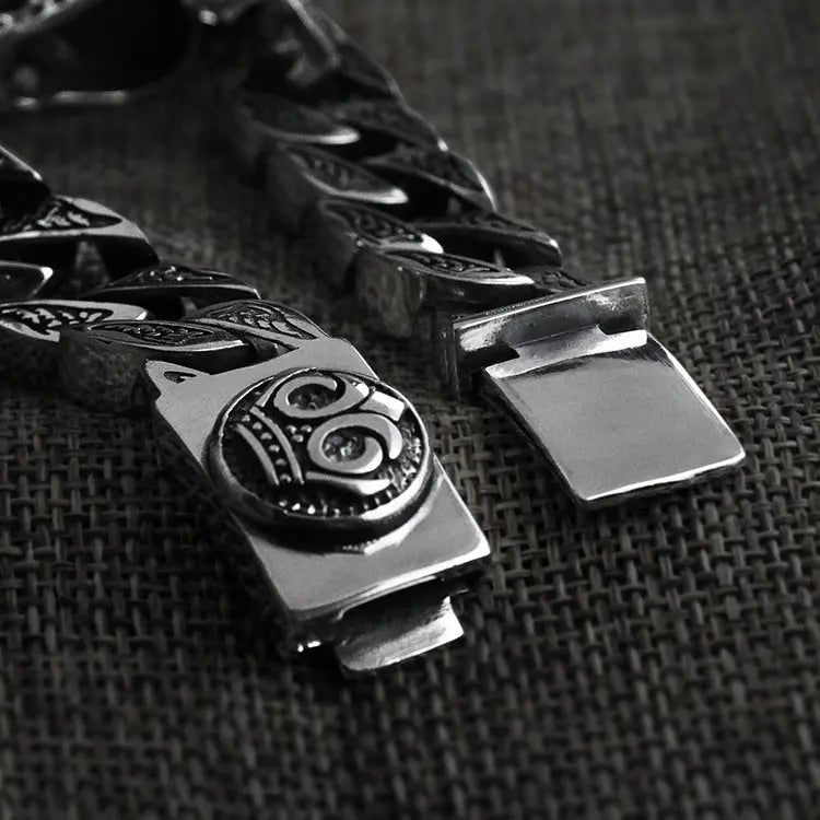 HEAVY CHAIN SILVER BRACELET Mira Gemini