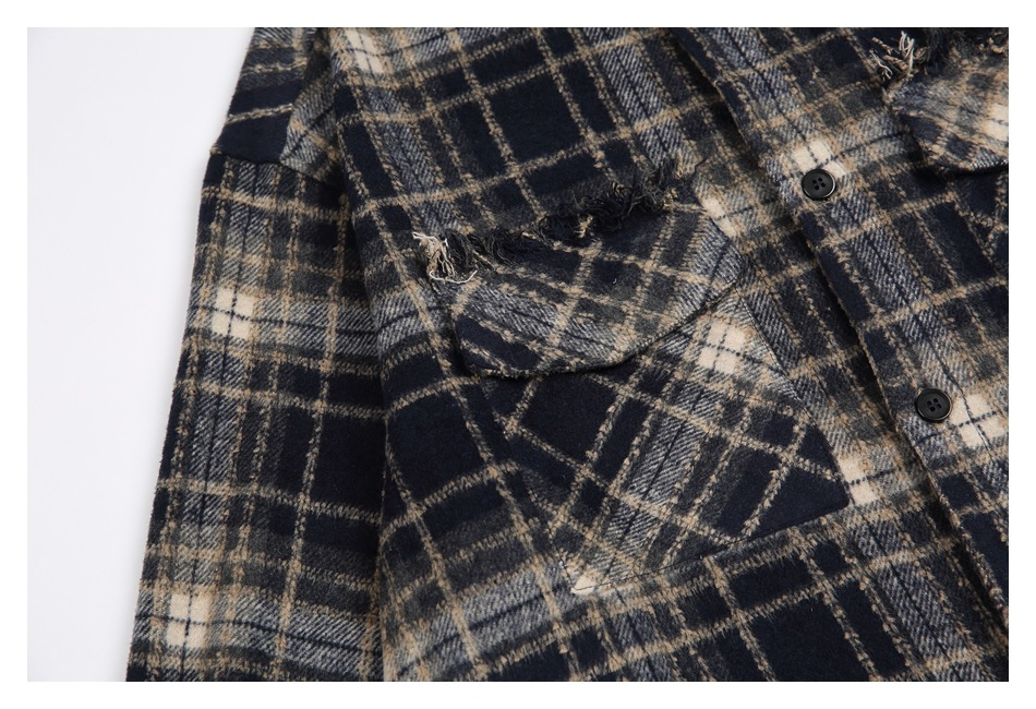 FRINGE CHECK SHIRT（フリンジチェックシャツ）