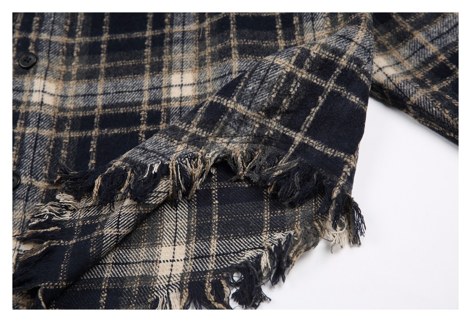 FRINGE CHECK SHIRT（フリンジチェックシャツ）