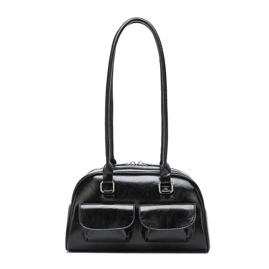 VINTAGE PU SHOULDER BAG - ヴィンテージライクPUショルダーバッグ Mira Gemini