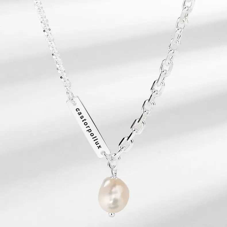 ELEGANT PEARL SILVER NECKLACE- Silver925 ネックレス Mira Gemini