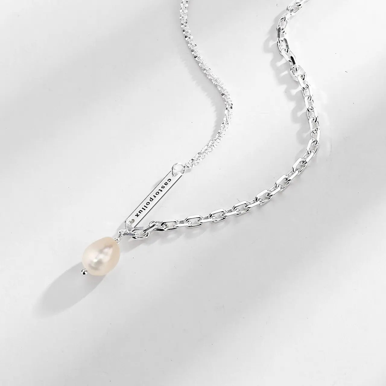 ELEGANT PEARL SILVER NECKLACE- Silver925 ネックレス Mira Gemini