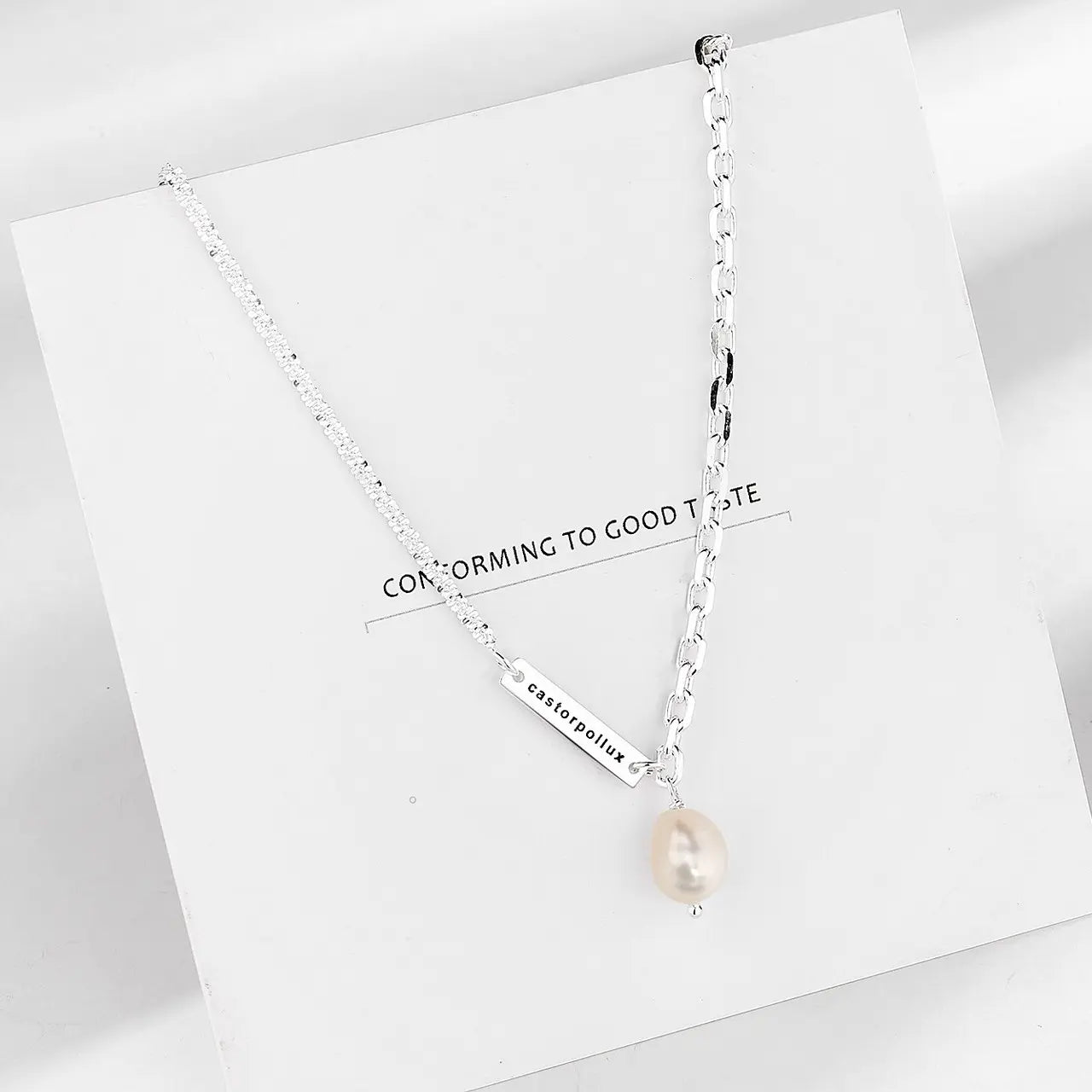 ELEGANT PEARL SILVER NECKLACE- Silver925 ネックレス Mira Gemini