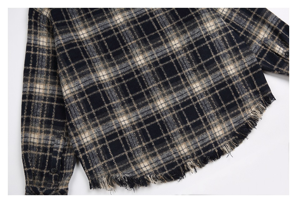 FRINGE CHECK SHIRT（フリンジチェックシャツ）