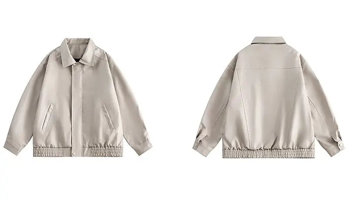 OVERSIZED FAUX LEATHER JACKET - オーバーサイズフェイクレザージャケット Mira Gemini