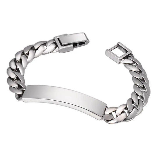 HEAVY LINK SILVER BRACELET Mira Gemini
