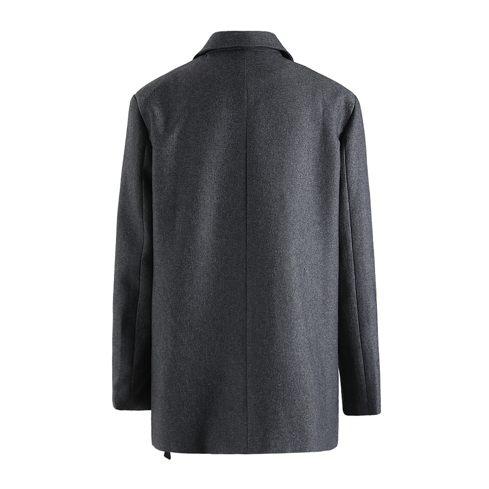 COLOR-CLASH LOOP DESIGN SUIT JACKET（バイカラー ループデザイン スーツジャケット）｜レディース