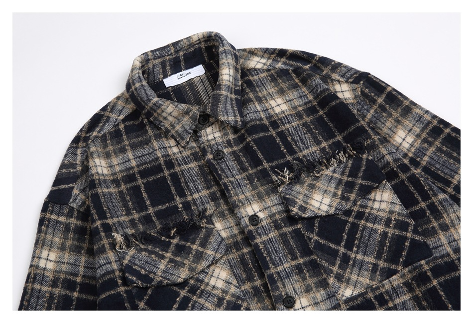 FRINGE CHECK SHIRT（フリンジチェックシャツ）