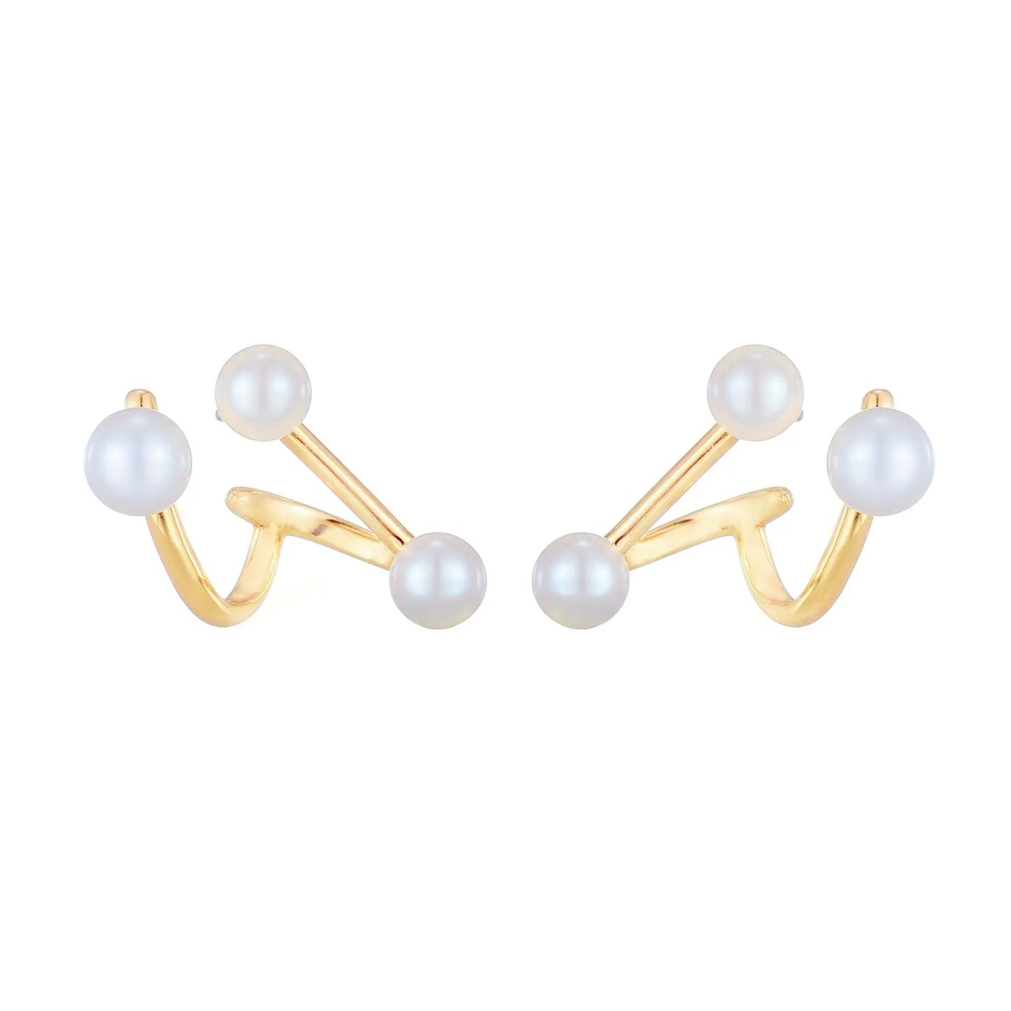 PEARL WAVE EAR CUFF Mira Gemini
