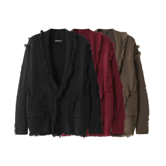 VINTAGE DAMAGE KNIT CARDIGAN-ヴィンテージダメージ ニットカーディガン Mira Gemini