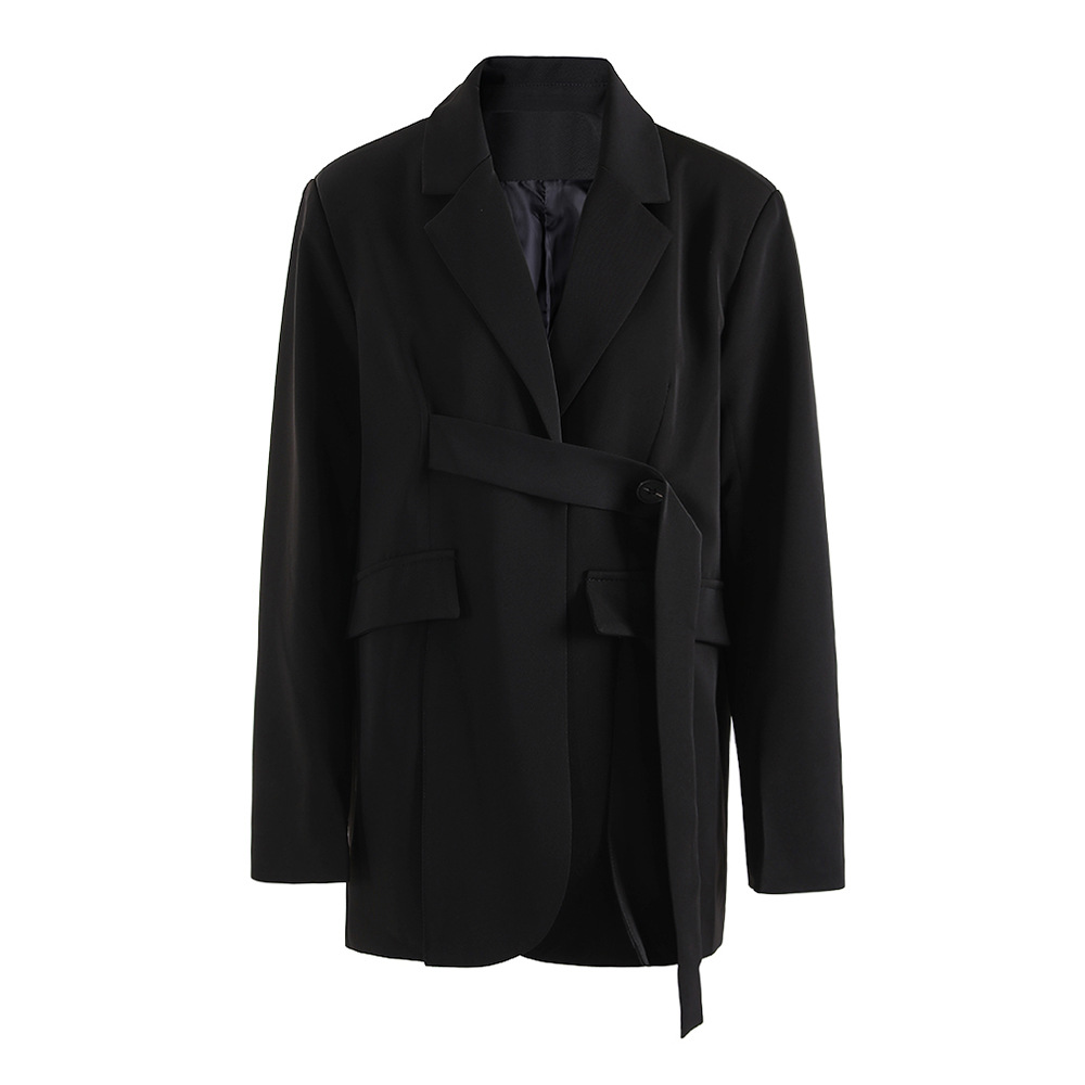 COLOR-CLASH LOOP DESIGN SUIT JACKET（バイカラー ループデザイン スーツジャケット）｜レディース